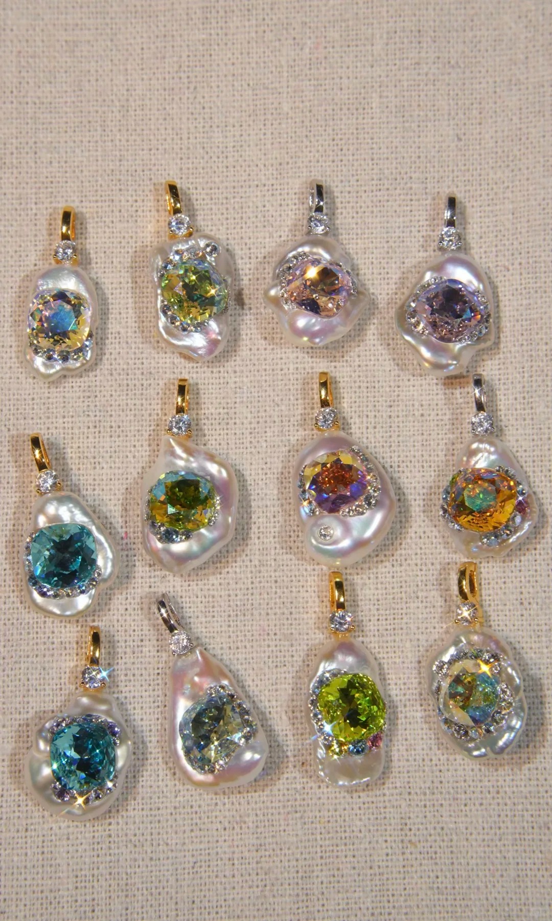 Natural baroque pearls in individual handcrafted forms