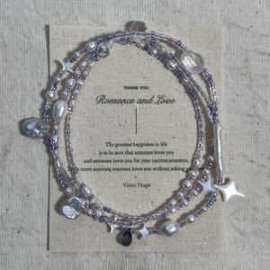 Child of Nature — Deep Lilac handcrafted pearl necklace