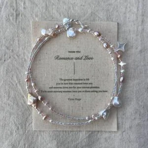 Child of Nature — Blush Lilac handcrafted pearl necklace