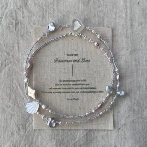 Child of Nature — Silver Lilac handcrafted pearl necklace