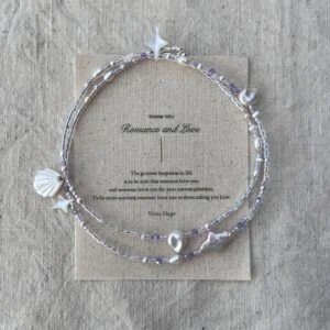 Child of Nature — Lilac Shell handcrafted pearl necklace