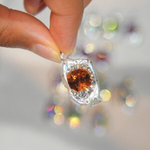 Orange Pearl Pendant