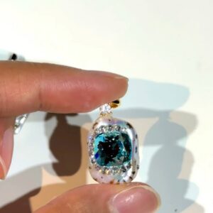 Aquamarine Blue Pearl Pendant