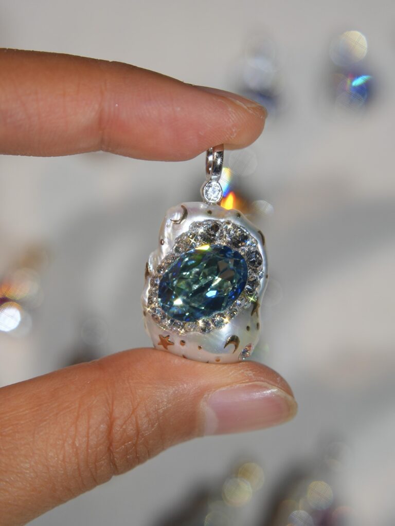 Oval Gemstone Pearls