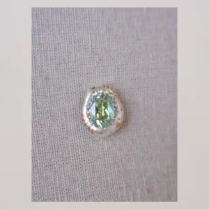 VELRI Olive Green Baroque Pearl Pendant