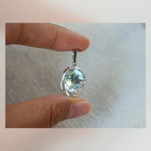 VELRI Pastel Blue Baroque Pearl Pendant