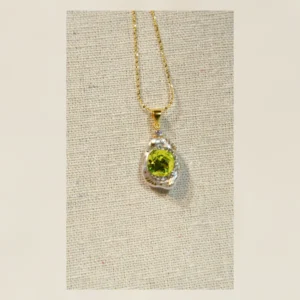 VELRI Pistachio Green Baroque Pearl Pendant