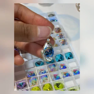 VELRI Sparkling Blue Baroque Pearl Pendant