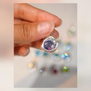 VELRI Violet Purple Baroque Pearl Pendant