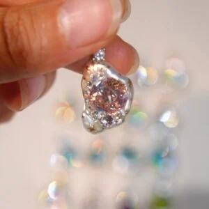 Cherry Blossom Pink pearl pendant colour reference